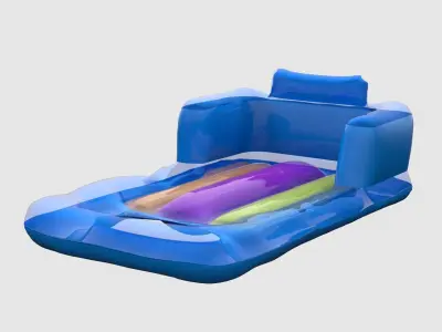 SWIMMING MATTRESS Low-poly 3D model