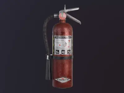 Fire Extinguiser - Game Ready Low-poly 3D model