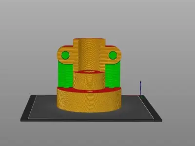 Random mechanical part Free 3D print model