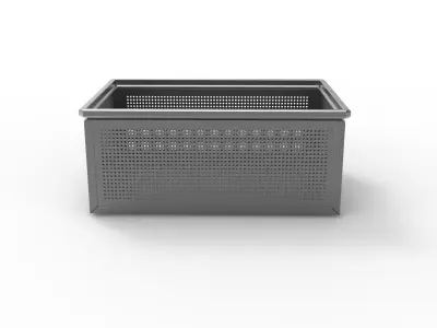 Stackable Steel Box  3D model