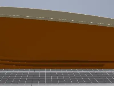515 cm open boat  real scale reade for constraction 3D model