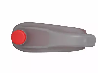 Red antifreeze container bottle 3D model