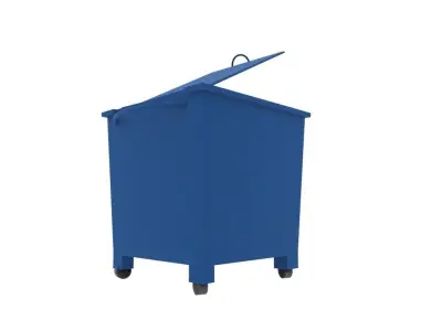 Trash can  Low-poly 3D model purchase