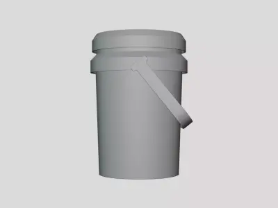 Bucket - Geometry Only No Textures No Materials 3D model