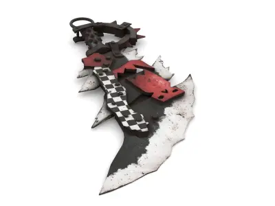 Orc Battle Axe 3 Low-poly 3D model