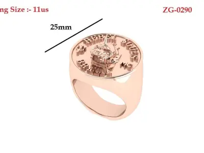 Skull Ring 3D print model