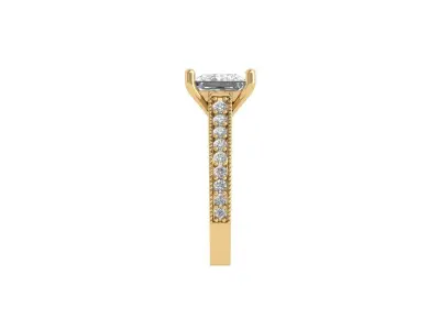 Princess Art Deco Ring 3D print model 10