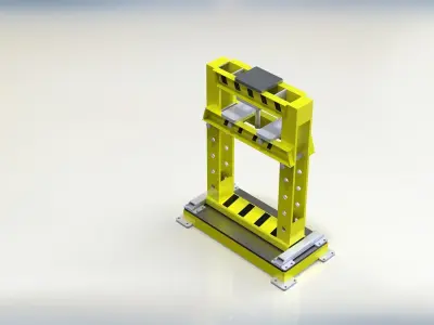 10 ton hydrolic press 3D model