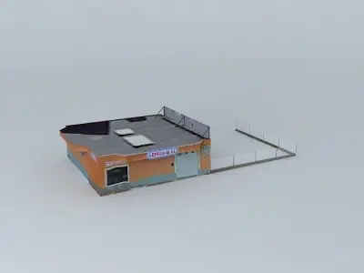 Lebrillola S L building with roof Free 3D model