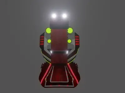 Sci Fi - Character - Head Low-poly 3D model