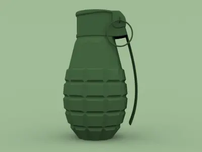 Bomb Model grenade Free low-poly 3D model