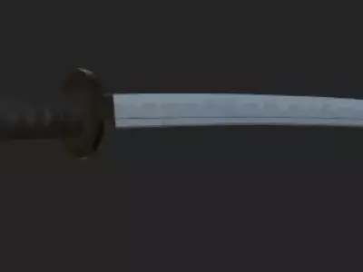 Katana Game Ready Madspark Unity Low-poly 3D model