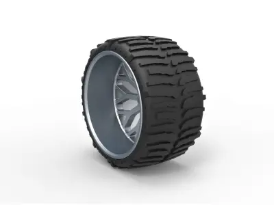 Offroad wheel for lifted trucks 2 3D print model