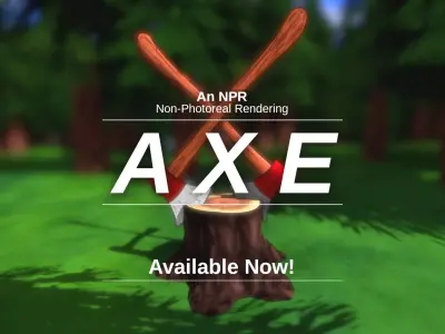 An NPR Axe 3D model
