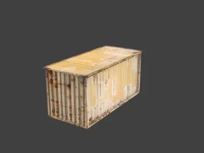Industrial Container Low-poly 3D model