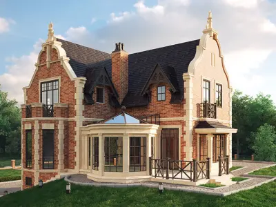 Private house 3D model 6
