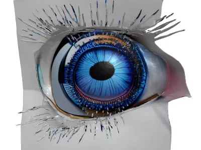 Cybernetic Eye 3D Model 3D model