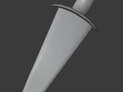 Cinquedea Sword 3D model
