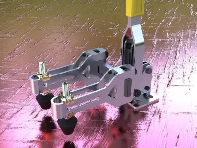 Toggle Clamp Double Pusher Free 3D model