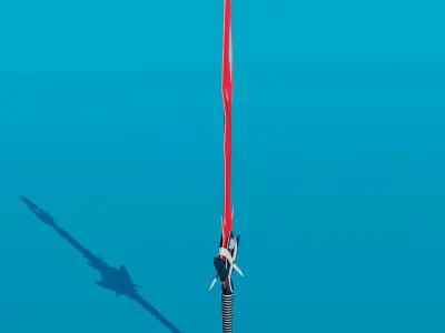 Pack - Stylized Anime Sword melee weapon game ready Low-poly 3D model
