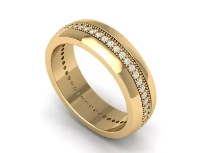 Wedding Ring 3D print model 63
