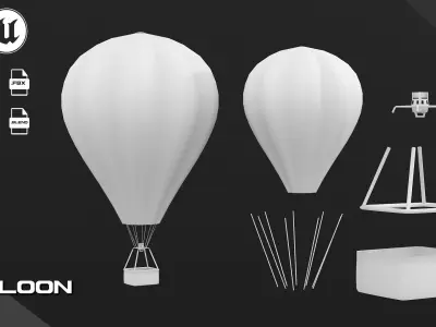Air Balloon Free 3D model