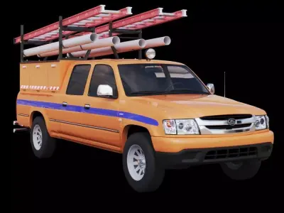 Great Wall Deer Electrician Crew PickUp 3D model