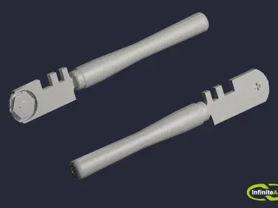 Glass cuter Low-poly 3D model