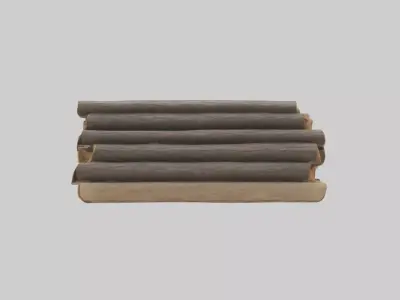 Firewood Model Low-poly 3D model