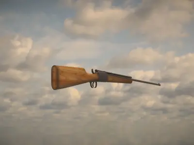 Western Rifle Low-poly 3D model purchase