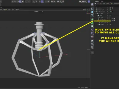 Metal Claw 21 with RIG Free 3D model