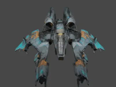 Starship Phantom Free 3D model