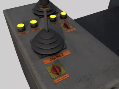 Crane Console Low-poly 3D model