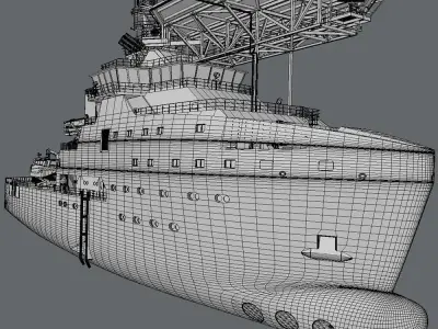 Wind Farm Support Vessel Edda Mistral 3D model