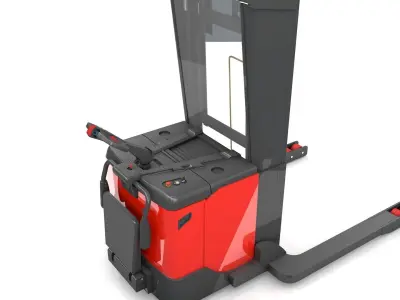 Electric Stacker Rigged 3D model