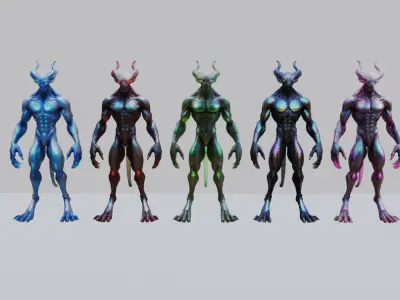 Energy Demon 3D Model Pack 3D model