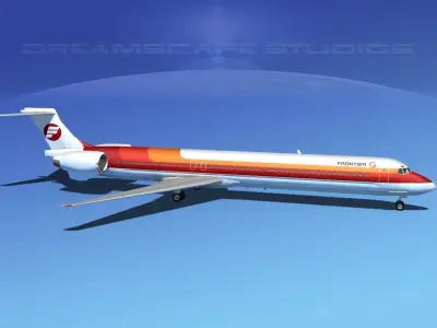 McDonnell Douglas MD80 Frontier 3D model