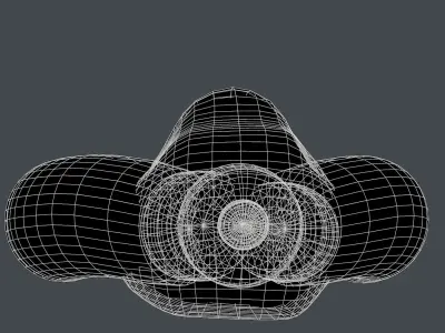 Gas mask helmet 3d model scifi Low-poly Low-poly 3D model Low-poly 3D model 33
