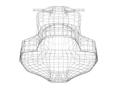 PWC motorcycle Low-poly 3D model