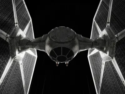 TIE Fighter from Star Wars-Unleash the dark side Low-poly 3D model