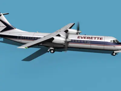 ATR  ATR-72-600 Everette Charter 3D model