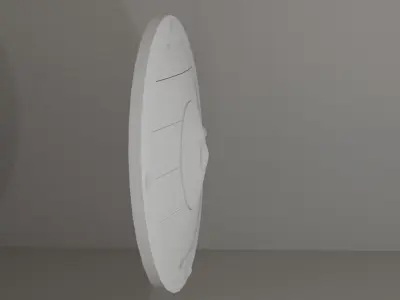 Wooden shield Free low-poly 3D model