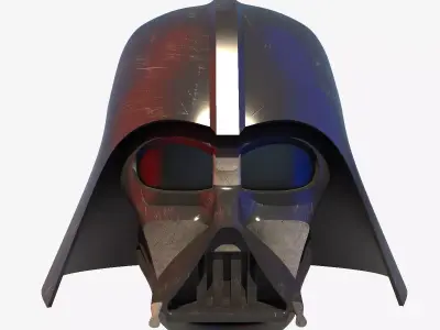 Helmet Darth Wader Low-poly 3D model