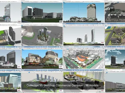 Collection 95 Sketchup Commercial Complex  3D Model Pack