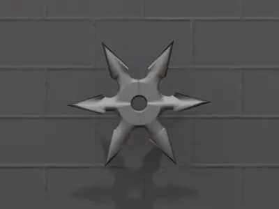 Ninja Shuriken Free 3D model