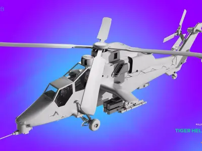 Tiger Helicopter 3D model