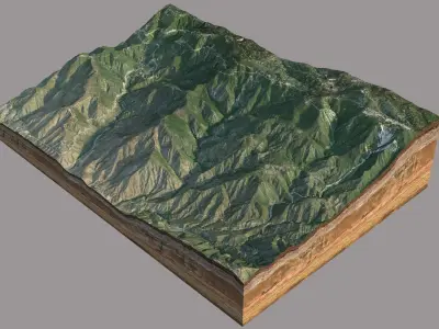 San Bernardino Mountains 3D model