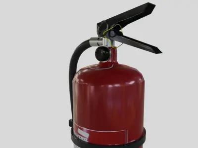 Fire extinguisher - Safety and Emergency Equipment Low-poly 3D model