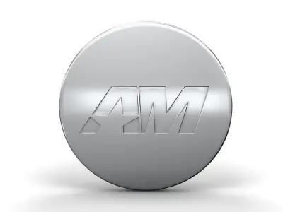 American Muscle logo 3D model