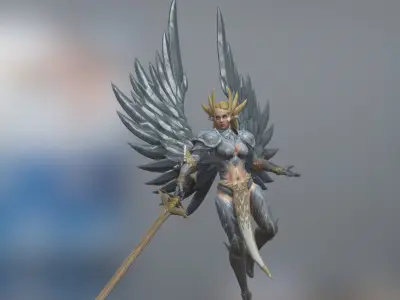 Valkyra Low-poly 3D model